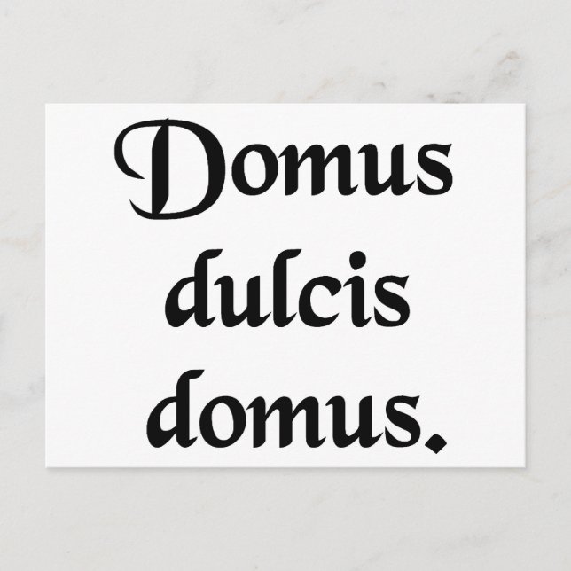 Zuhause süße Zuhause. Postkarte (Vorderseite)