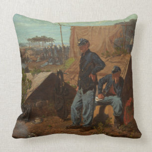 Zuhause, süßes Zuhause, c.1863 (Öl auf Leinwand Kissen