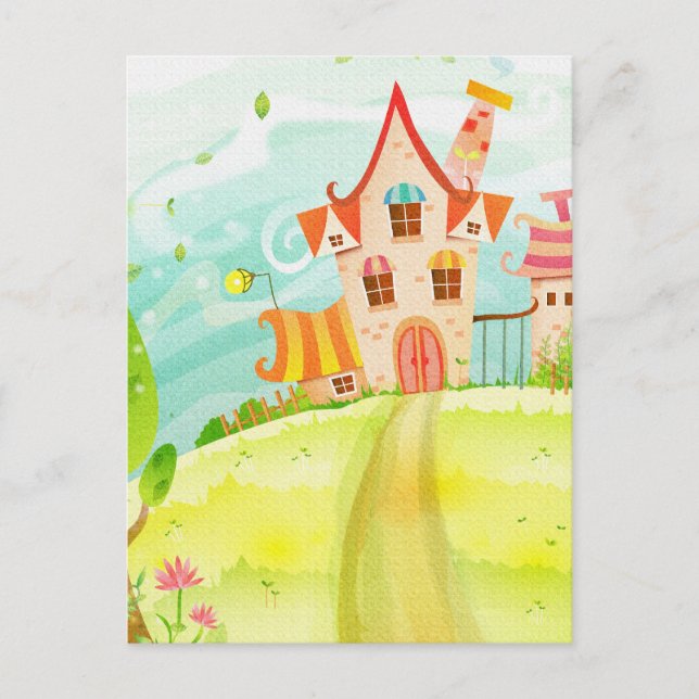 Zuhause-Süßes Zuhause Postkarte (Vorderseite)