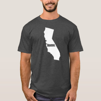 Zuhause-süßes Zuhause-T-Shirt - Kalifornien T-Shirt