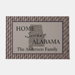 Zuhause Sweet Alabama Imitats Weave Fußmatte