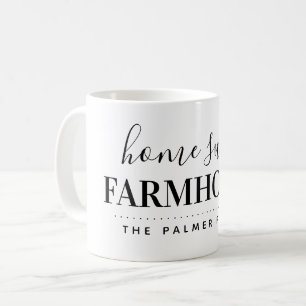 Zuhause Sweet Farmhouse Monogram Kaffeetasse