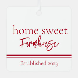 Zuhause Sweet Farmhouse Ornament Aus Metall