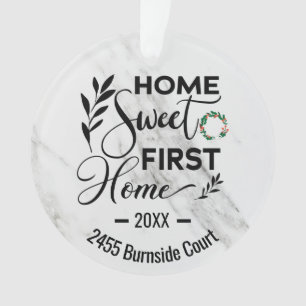 Zuhause Sweet First Zuhause 2021 Personalisierte A Ornament