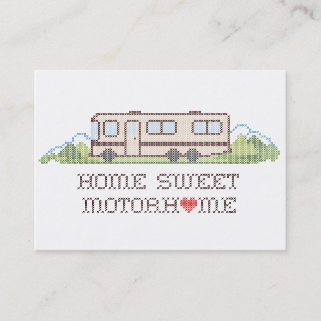 Zuhause Sweet Motor Zuhause Business Card Visitenkarte (Vorderseite)