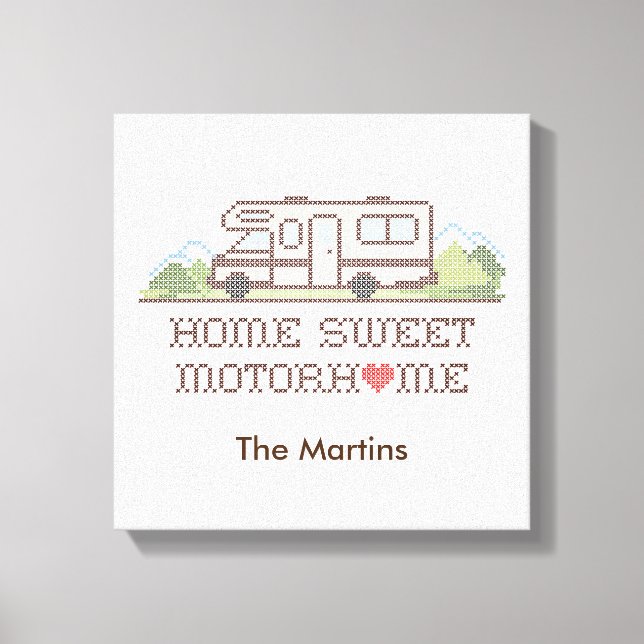 Zuhause Sweet Motor Zuhause Canvas Print Leinwanddruck (Vorderseite)