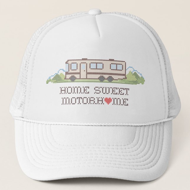 Zuhause Sweet Motor Zuhause Hat Truckerkappe (Vorderseite)
