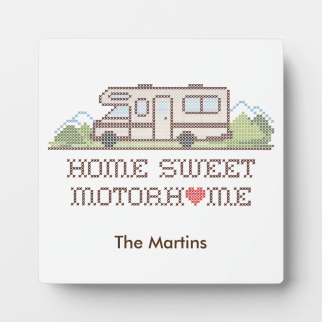 Zuhause Sweet Motor Zuhause Plaque Fotoplatte (Vorderseite)