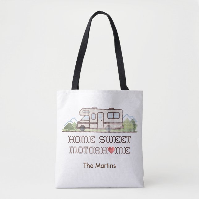 Zuhause Sweet Motor Zuhause Tote Bag Tasche (Vorderseite)