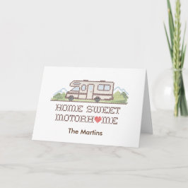 Zuhause Sweet Motorhome Card Dankeskarte