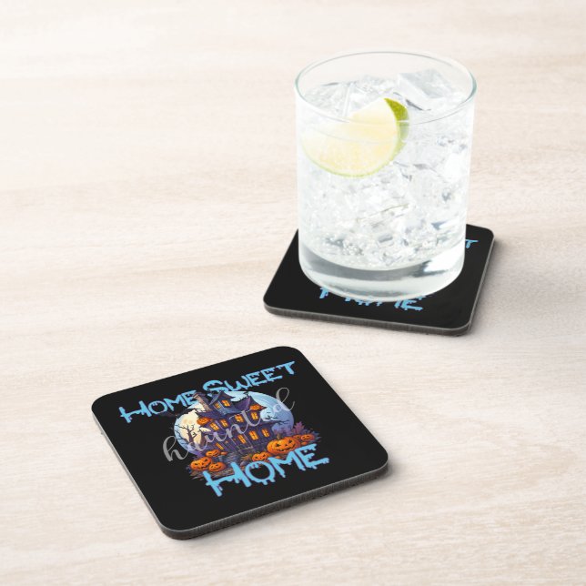 Zuhause Sweet Spuk Zuhause Beverage Coaster Set Getränkeuntersetzer (Rechte Seite)