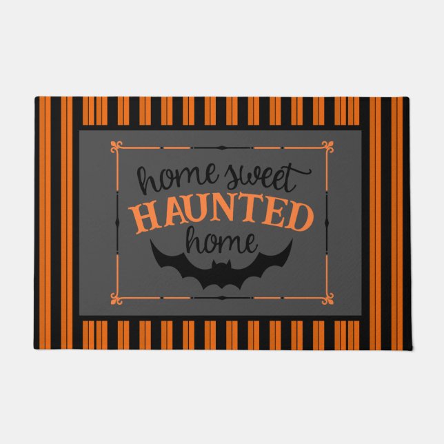 Zuhause Sweet Spuk Zuhause Halloween Fußmatte (Vorderseite)
