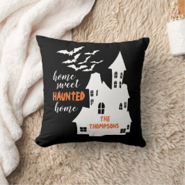 Zuhause Sweet Spuk Zuhause Halloween Name Kissen