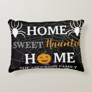 Zuhause Sweet Spuk Zuhause Personalisiert Dekokissen