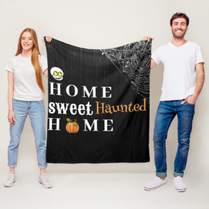 Zuhause Sweet Spuk Zuhause Personalisiert Hallowee Fleecedecke