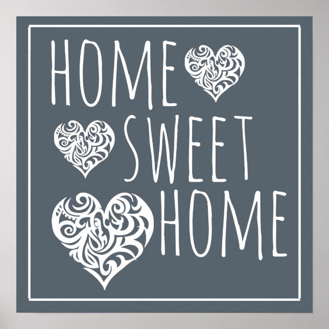 Zuhause Sweet Wohngestaltung Poster (Vorne)