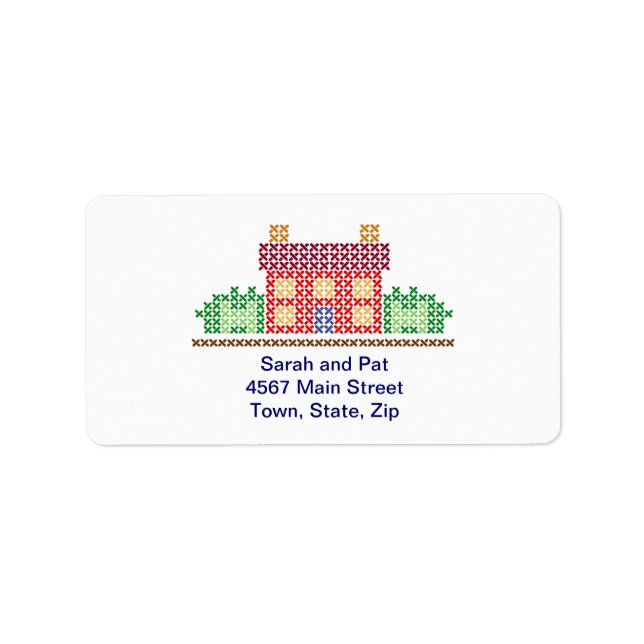 Zuhause Sweet Zuhause-Adressmarken Adressaufkleber (Vorne)