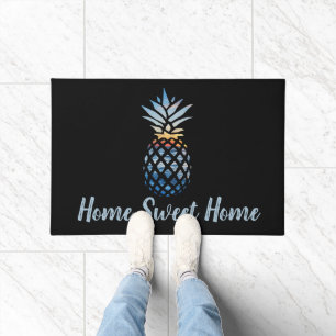 Zuhause Sweet Zuhause Ananas Tropisches Thema Fußmatte