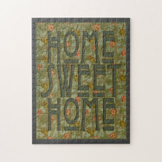 Zuhause Sweet Zuhause Art Nouveau-Puzzle