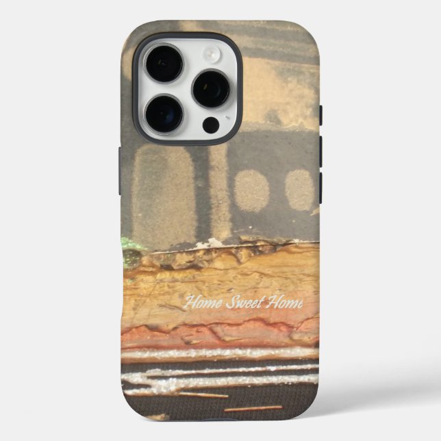 Zuhause Sweet Zuhause Art Print iPhone 16 Pro Hülle (Rückseite)