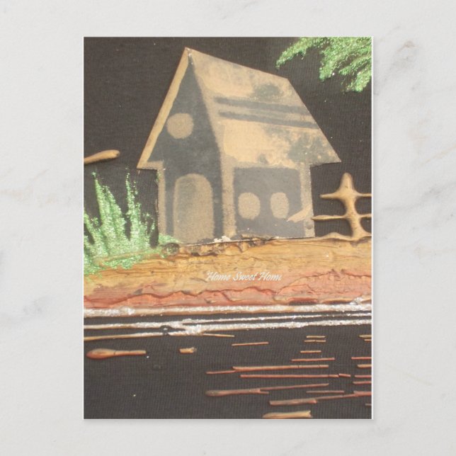 Zuhause Sweet Zuhause Art Print Postkarte (Vorderseite)
