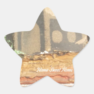 Zuhause Sweet Zuhause Art Print Stern-Aufkleber