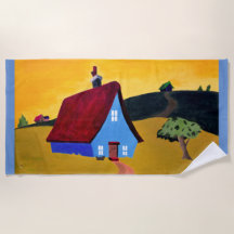 ZUHAUSE SWEET ZUHAUSE Beach Handtuch