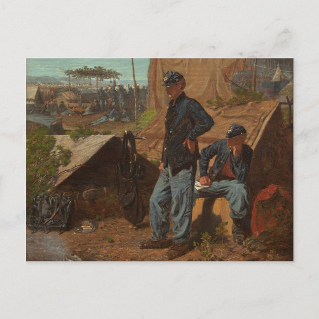 Zuhause, Sweet Zuhause, c.1863 (Öl auf Leinwand) Postkarte (Vorderseite)