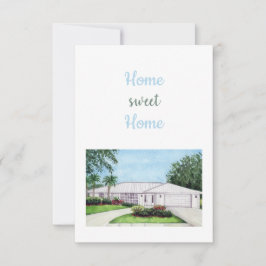 Zuhause Sweet Zuhause-Card Dankeskarte