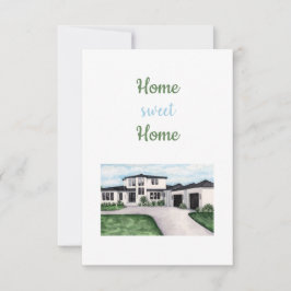 Zuhause Sweet Zuhause-Card Dankeskarte