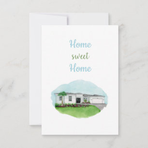 Zuhause Sweet Zuhause-Card Dankeskarte