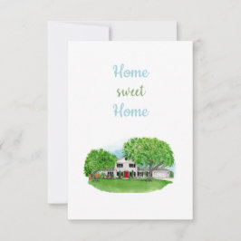 Zuhause Sweet Zuhause-Card Dankeskarte