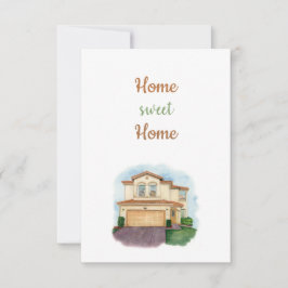 Zuhause Sweet Zuhause-Card Dankeskarte