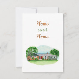 Zuhause Sweet Zuhause-Card Dankeskarte