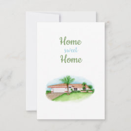 Zuhause Sweet Zuhause-Card Dankeskarte