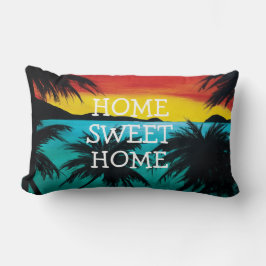 Zuhause Sweet Zuhause, Caribbean Beach Sunset Lendenkissen