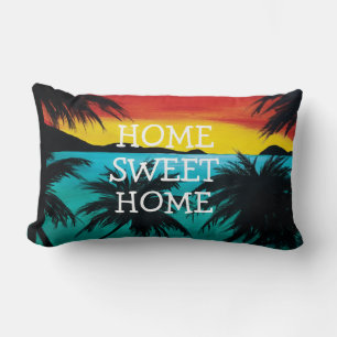 Zuhause Sweet Zuhause, Caribbean Beach Sunset Lendenkissen
