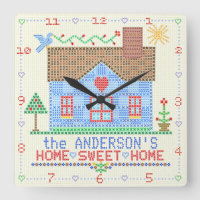 Zuhause Sweet Zuhause Cross Stitch House | Familie
