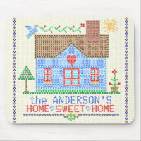 Zuhause Sweet Zuhause Cross Stitch House Personali