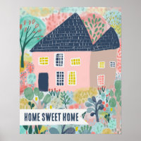 ZUHAUSE SWEET ZUHAUSE Custom House Garden Illustra