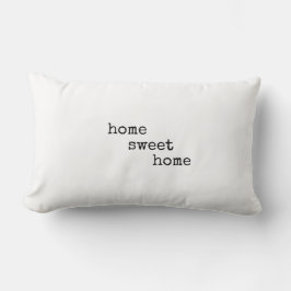 Zuhause-Sweet-Zuhause-Dekoration im minimalistisch Lendenkissen
