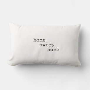 Zuhause-Sweet-Zuhause-Dekoration im minimalistisch Lendenkissen