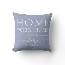 Zuhause Sweet Zuhause | Familienname Jahr blau