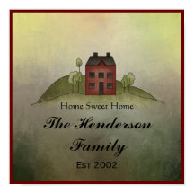 Zuhause Sweet Zuhause Family Name Wall