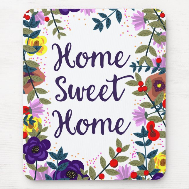 Zuhause Sweet Zuhause Floral Reef Mousepad (Vorne)