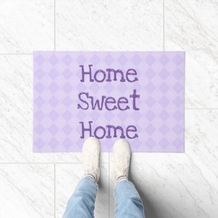 Zuhause Sweet Zuhause   Geometrisches Diamantmuste Fußmatte