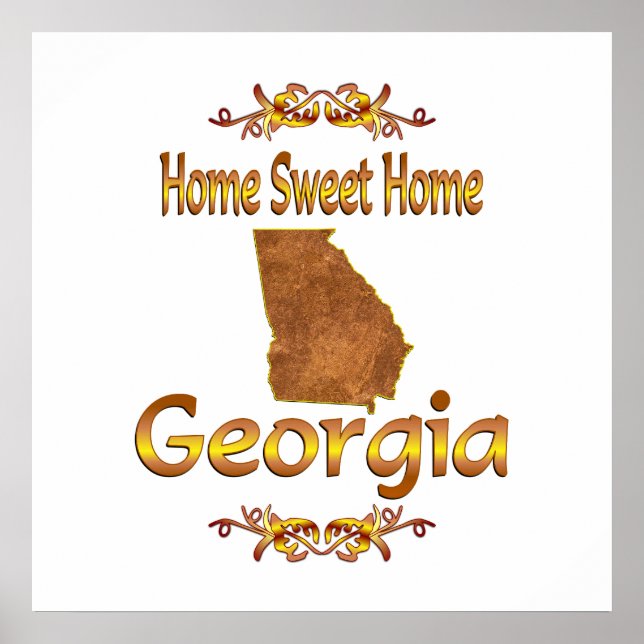 Zuhause Sweet Zuhause Georgia Poster (Vorne)