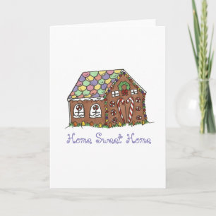 Zuhause Sweet Zuhause Gingerbread House Housewarmi Karte