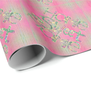 "Zuhause Sweet Zuhause" Handgezeichneter Schriftar Geschenkpapier