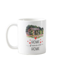 Zuhause Sweet Zuhause Hearts House Floral